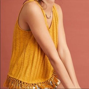 Anthropologie | eri + ali Beachcomber Fringe Top🌼